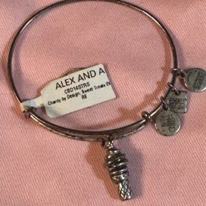 NWT Alex and Ani Sweet Treats Ice Cream Cone Bracelet